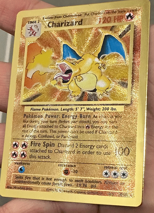 Carte pokemon doré argenté ou noire version francaise anglaise ou